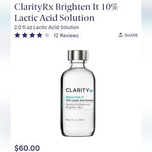 Clarity RX Brighten It 10% Lactic Acid Solution